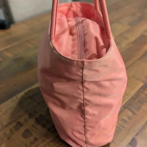 Authentic  Prada nylon Tessuto city shoulder tote bag pink - Picture 4 of 15